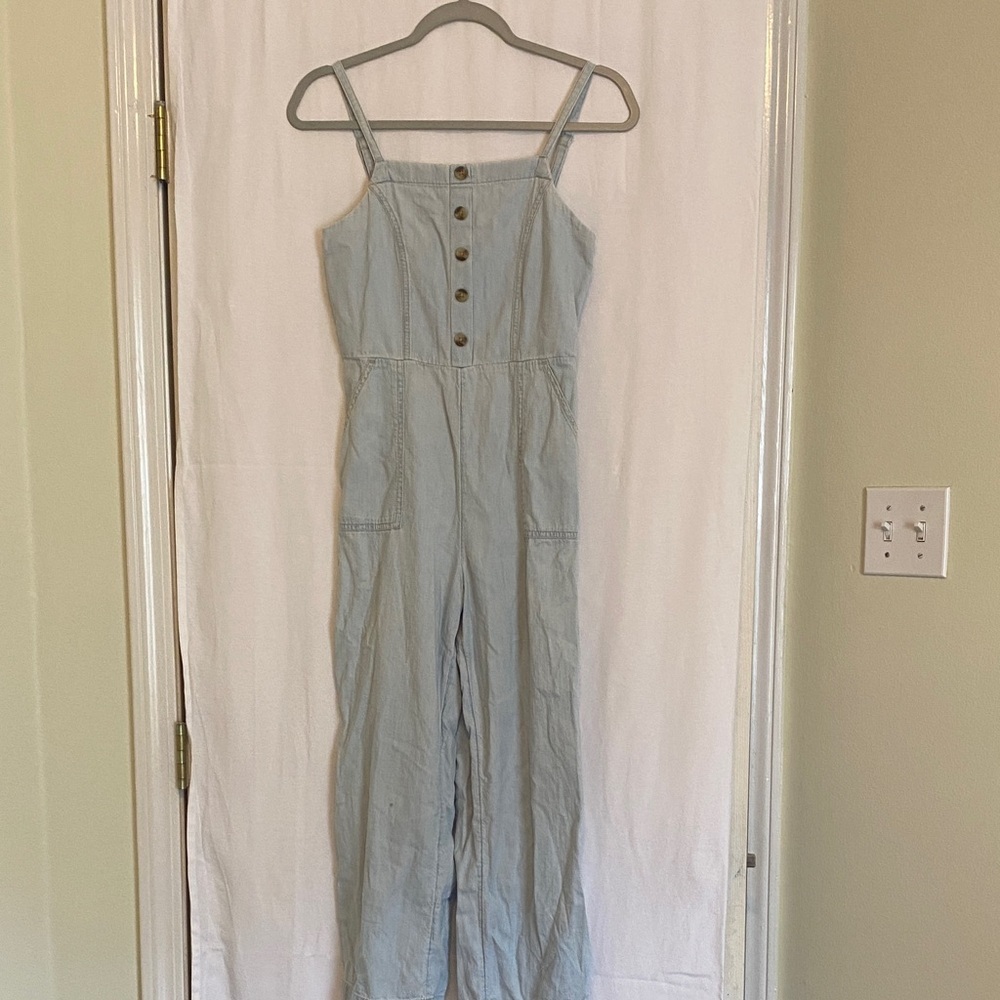 Old Navy Light Blue Denim Jumpsuit